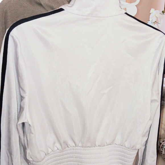 Adidas silver jacket NWOT - Picture 3 of 5
